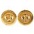 Timeless Orecchini tondi vintage Chanel Coco Mark D'oro - vista 2
