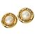 Orecchini Chanel Vintage Round Clip D'oro