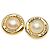 Orecchini Chanel Vintage Round Clip D'oro - vista 2