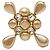 Spilla Chanel Vintage Gold D'oro