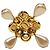 Spilla Chanel Vintage Gold D'oro - vista 2