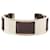 Hermès Hermes Purple and Silver Leather Bangle Silvery  - view 1