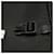 Borsa a tracolla con placca logo Triangle Prada Nero  - vista 4