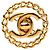 Spilla Chanel Coco Mark Turnlock Chain Motif D'oro