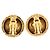 Orecchini a clip Chanel Vintage Coco Mark D'oro - vista 2