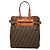 Fendi Zucca Canvas Leder Tote Bag Braun