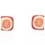 Orecchini Chanel 05P Pink Square Stone Coco Mark Rosa Bianco