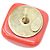 Orecchini Chanel 05P Pink Square Stone Coco Mark Rosa Bianco - vista 5