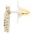 Orecchini Chanel Gold Round Coco Mark Ribbon Nero D'oro - vista 2