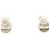Orecchini Chanel Gold Round Coco Mark Ribbon Nero D'oro - vista 3