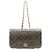 Timeless Borsa a tracolla Chanel Black Lambskin Full Flap Nero