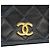 Timeless Borsa a tracolla Chanel Black Lambskin Full Flap Nero - vista 6