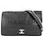 Borsa a tracolla in pelle nera Chanel Nero