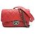 Borsa a Spalla Chanel Matelassé Chain Rosso