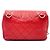 Borsa a Spalla Chanel Matelassé Chain Rosso - vista 2