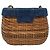 Borsa a tracolla in paglia e denim da donna Chanel Marrone Blu - vista 2