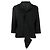 Comme Des Garcons Blusa oversize in misto cotone tartan blu Emporio Armani anni '90 Nero