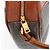 Borsa Crossbody in Tela Monogramma e Pelle di Vitello Saint Laurent Marrone - vista 10