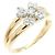 Autre Marque Anello Vendome Au750 Flower Diamond D'oro