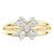 Autre Marque Anello Vendome Au750 Flower Diamond D'oro - vista 2