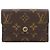 Monedero Louis Vuitton Portemonnaie Rosary Castaño Monograma