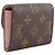 Monedero Louis Vuitton Portemonnaie Rosary Castaño Monograma - vista 3
