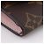 Monedero Louis Vuitton Portemonnaie Rosary Castaño Monograma - vista 4