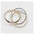 Anello Cartier Trinity in oro rosa bianco e giallo 18K - vista 7