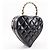Borsa Vanity Chanel Heart Nero - vista 3