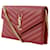 Sac à bandoulière en cuir rouge Yves Saint Laurent  - vue 2