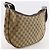 Borsa a tracolla Gucci in tela GG marrone - vista 3