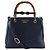 Borsa shopper Gucci Bamboo Shopper Small Blu navy