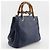 Borsa shopper Gucci Bamboo Shopper Small Blu navy - vista 3