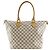 Borsa Tote Louis Vuitton Saleya MM Bianco