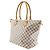 Borsa Tote Louis Vuitton Saleya MM Bianco - vista 2