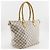 Borsa Tote Louis Vuitton Saleya MM Bianco - vista 3
