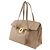 Borsa Tote Salvatore Ferragamo Gancini Beige - vista 2