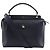 Borsa Fendi Dotcom in pelle blu navy