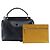 Borsa Fendi Dotcom in pelle blu navy - vista 20
