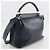 Borsa Fendi Dotcom in pelle blu navy - vista 3