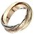 Anello Cartier Trinity in oro rosa bianco e giallo 18K