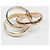 Anello Cartier Trinity in oro rosa bianco e giallo 18K - vista 7