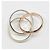 Anello Cartier Trinity in oro rosa bianco e giallo 18K - vista 8