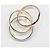 Anello Cartier Trinity in oro rosa bianco e giallo 18K - vista 9