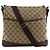 Borsa a tracolla Gucci in tela GG marrone