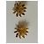 Orecchini a clip sole Yves Saint Laurent in metallo dorato D'oro - vista 3