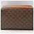 16 Céline Pochette Celine Vintage Macadam Marrone scuro - vista 3