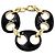 Pulsera Marina Chain Gucci Negro Dorado - vista 2