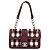 Borsa a tracolla Chanel in tweed rosso e pelle