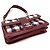Borsa a tracolla Chanel in tweed rosso e pelle - vista 3